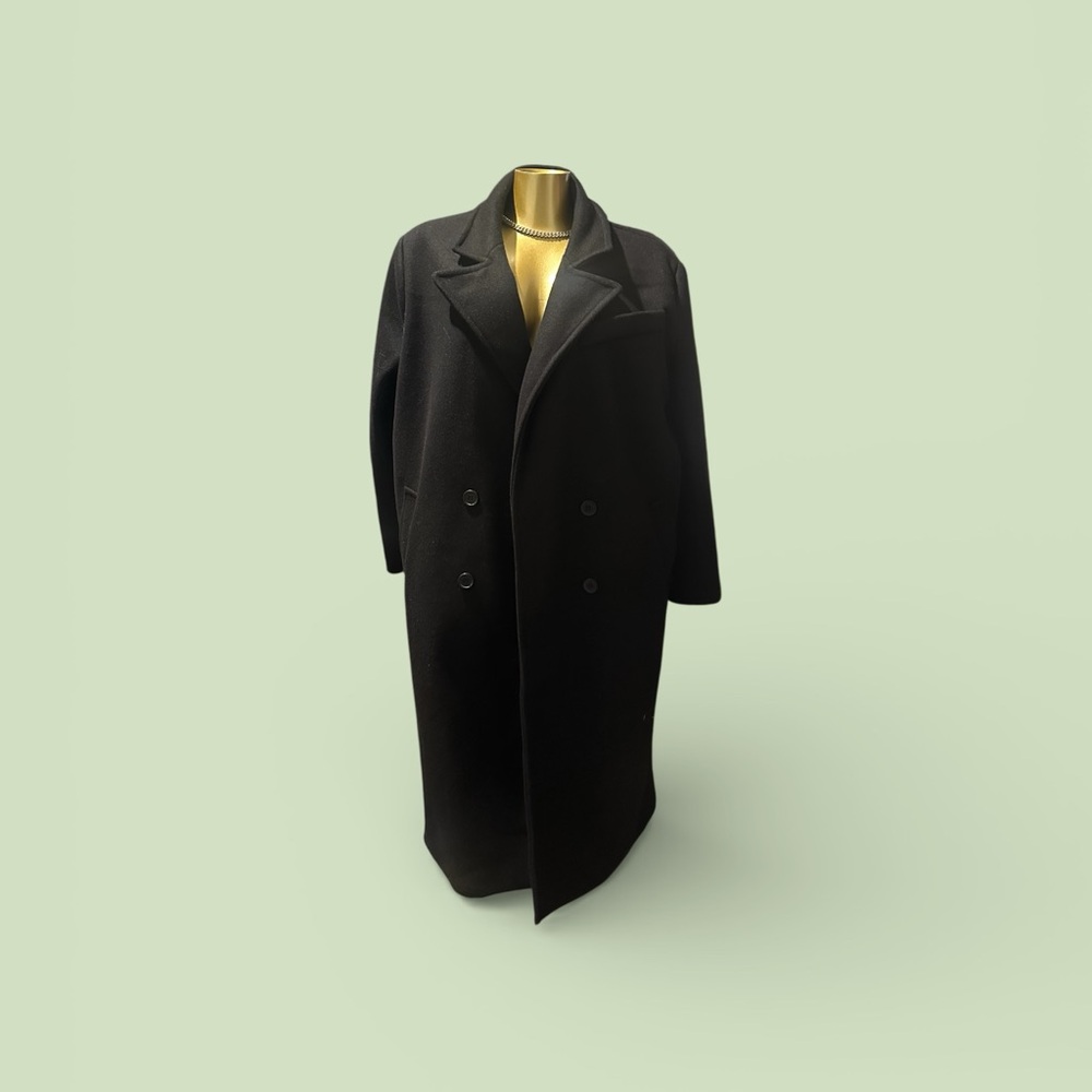 Forever 21 Womens or Mens Classic Black Trench Coat